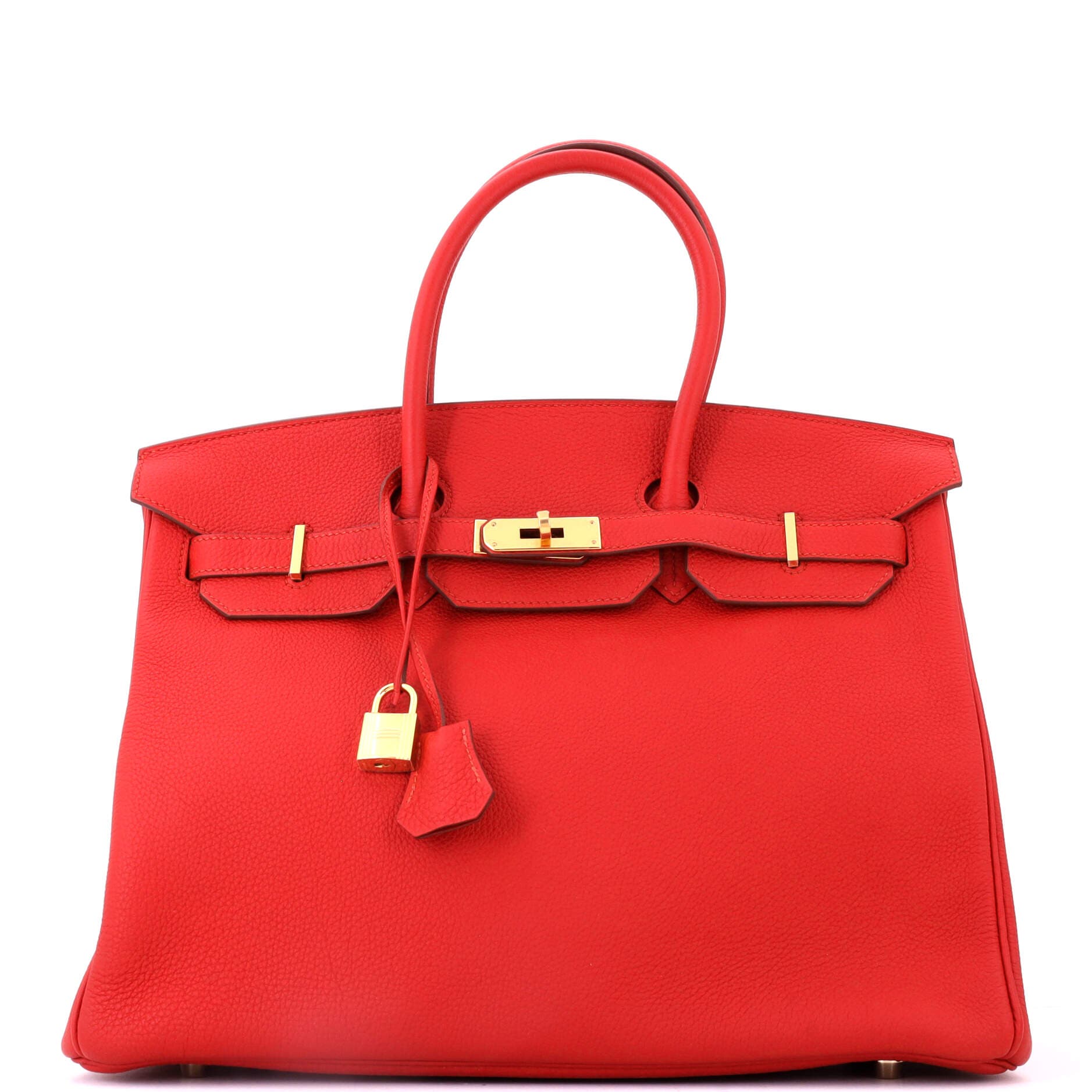 Birkin Handbag Red Togo with Gold Hardware 35, Main, color, Red