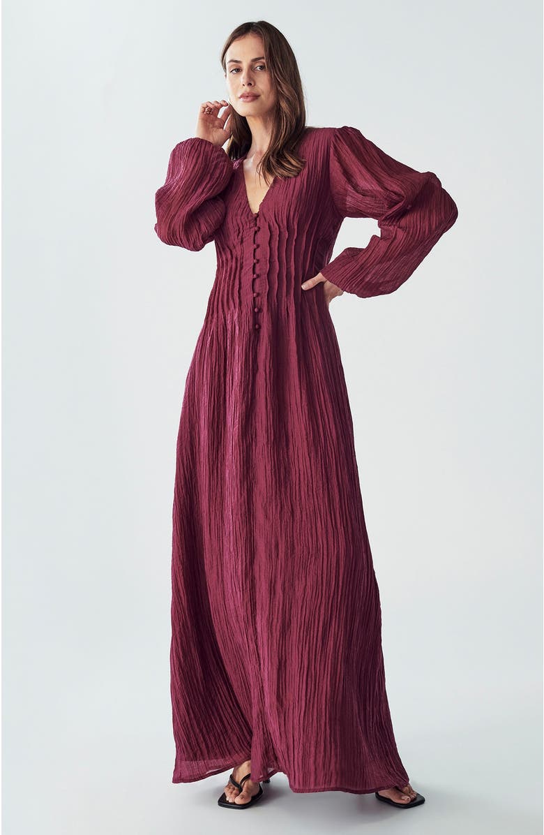 WILLA Palamino Dress, Alternate, color, Burgundy