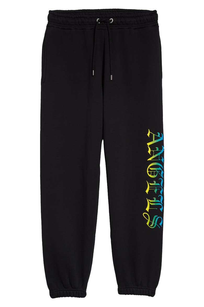 Gothic Logo Joggers, Main, color, BLACK MULTICOLOR