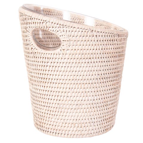 Artifacts Rattan Small Champagne Bucket with Acrylic Insert