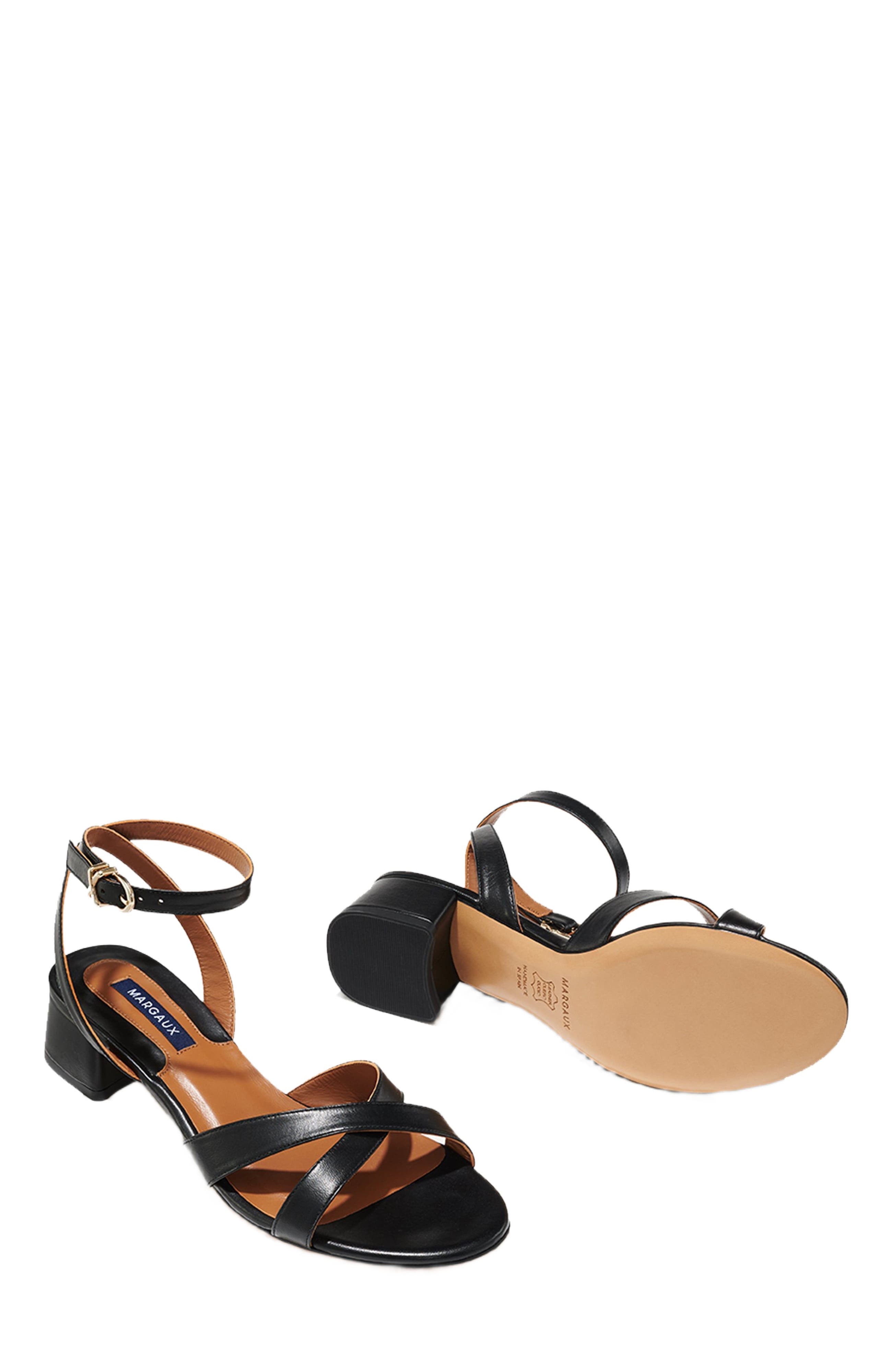 The Lena Sandal, Alternate, color, Black Nappa