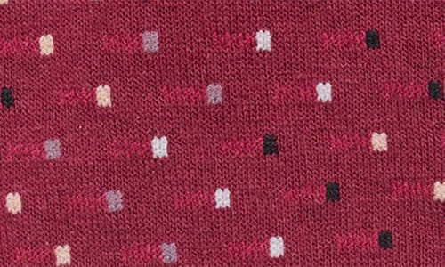 Cole Haan Geo Pattern Dress Socks In Red