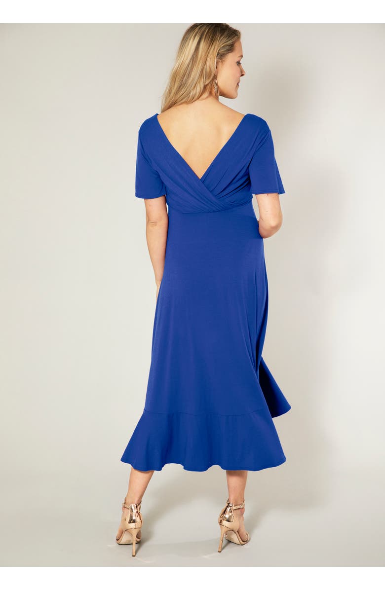 Tiffany Rose Maternity Waterfall Midi Maternity Dress, Alternate, color, 