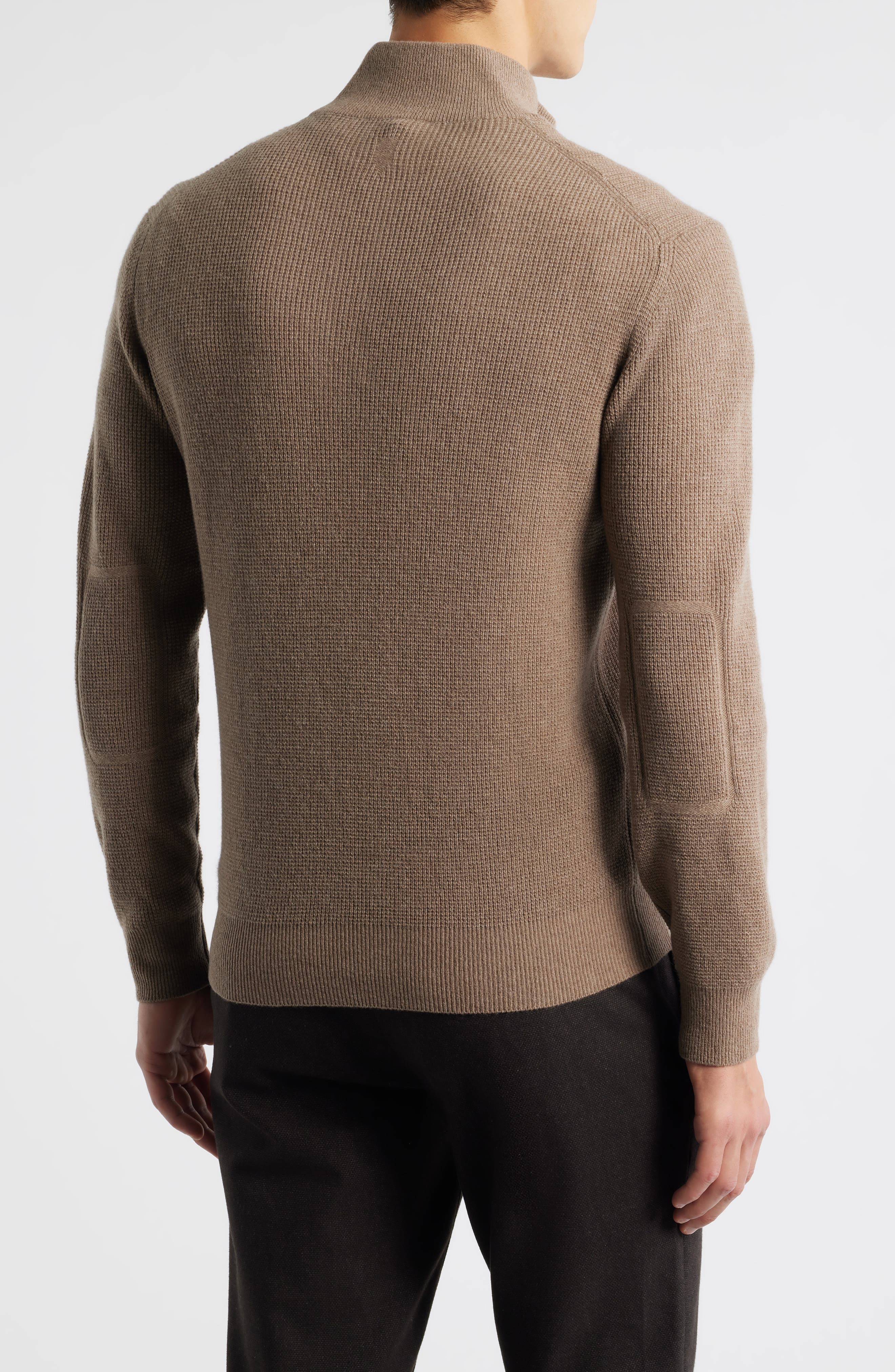 Quarter Zip Wool & Cashmere Blend Sweater - image 2
