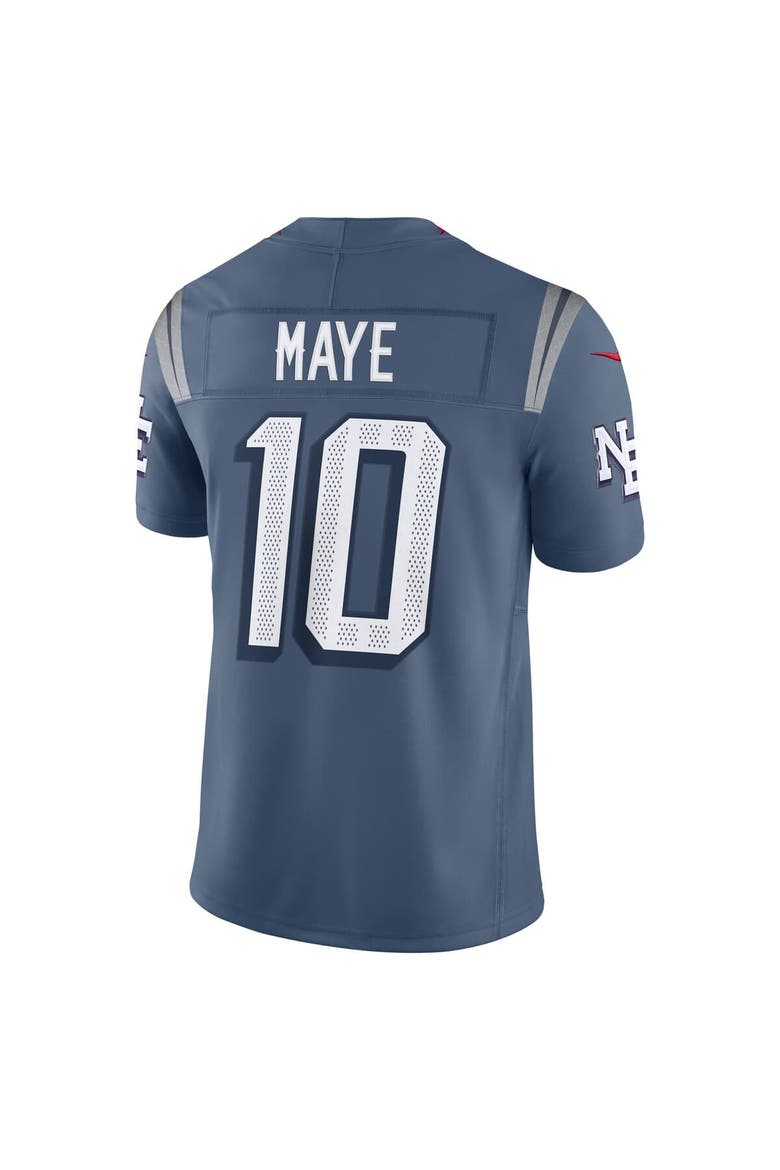 Men's Nike Drake Maye Storm Blue New England Patriots 2025 Rivalries Collection Limited Jersey, Alternate, color, Blue