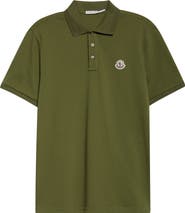 Moncler Logo Patch Cotton Piqué Polo
