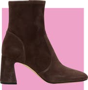Stuart Weitzman Simona Stretch Leather Bootie