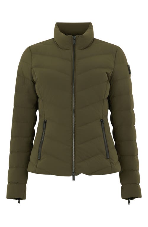 Moose Knuckles Elora Water Repellent 800 Fill Power Down Jacket In Green