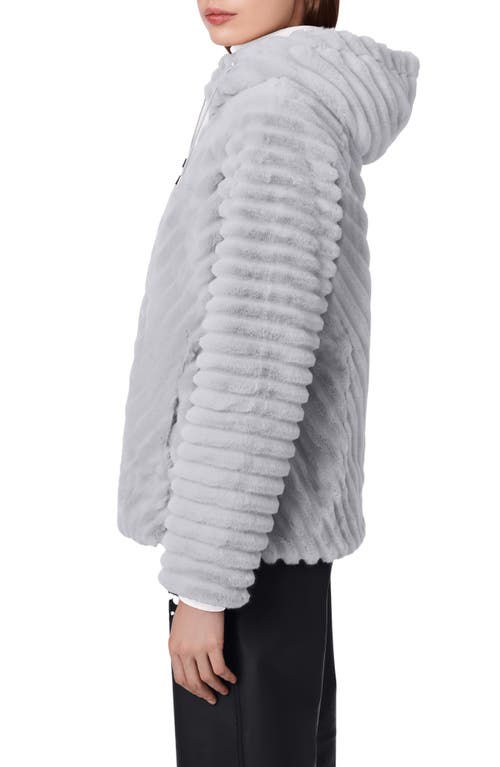 Bernardo Faux Fur Jacket In Gray