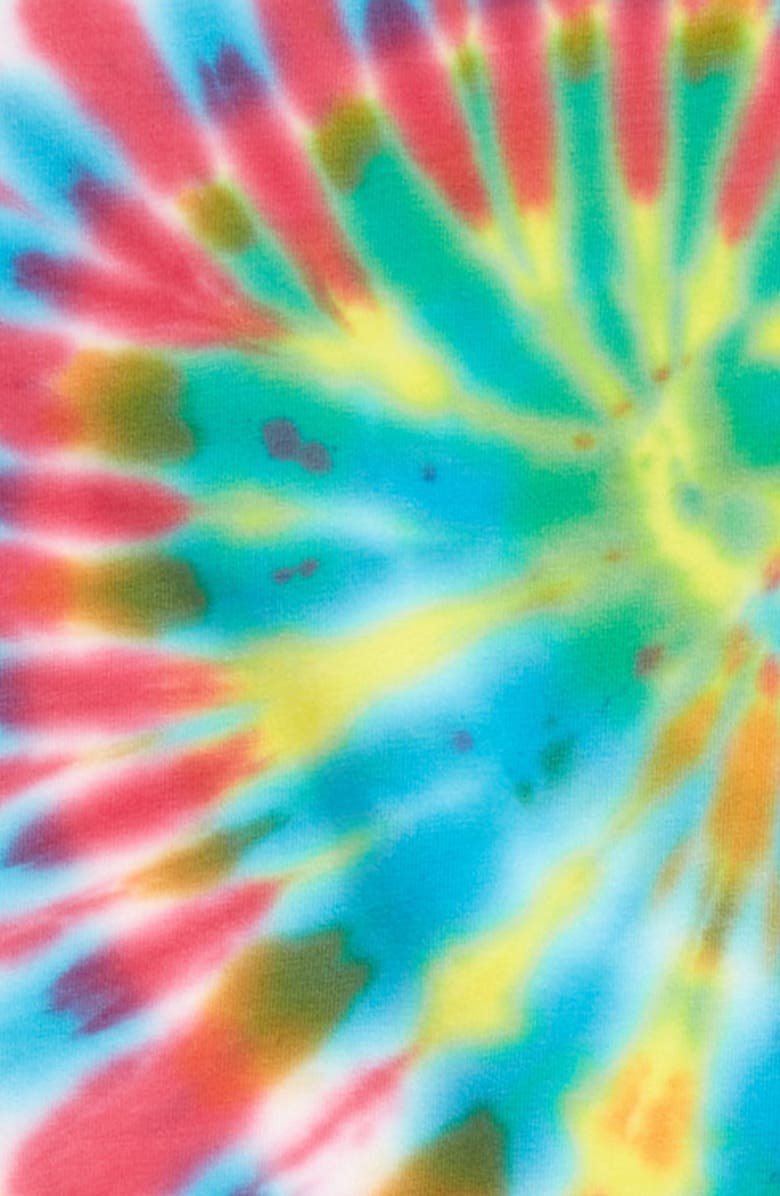 Boardies Kids' Spiral Tie-Dye Organic Cotton Blend T-Shirt & Shorts, Alternate, color, 