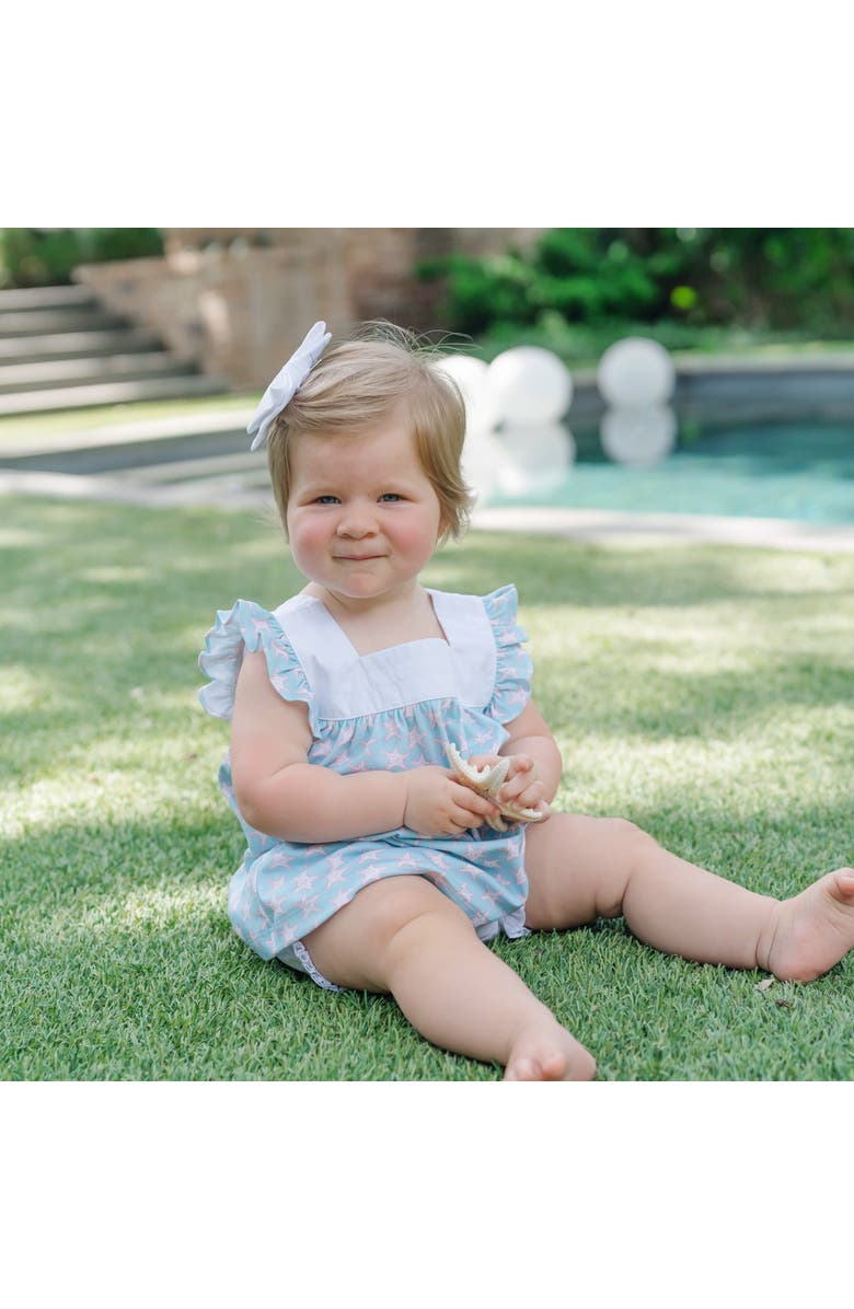 Lila and Hayes Annie Girls' Bloomer Set, Alternate, color, Seaside Starfish