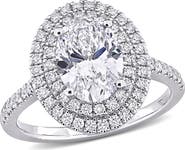 Julianna B. 2-1/2 CTW Lab-Grown Diamond Double Halo Ring 14k