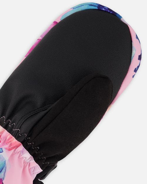 Deux Par Deux Winter Mittens Teknik Watercolor Flower In Pink