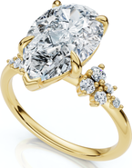 Bliss Diamond Certified 3 1/3Ct Pear Diamond Engagement Ring 14k Gold or Platinum Lab Grown