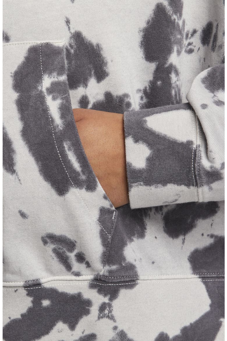 Oversize Hoodie, Alternate, color, GREY/ WHITE