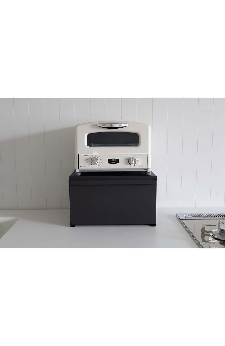 Yamazaki Steel Bread Box, Alternate, color, Black