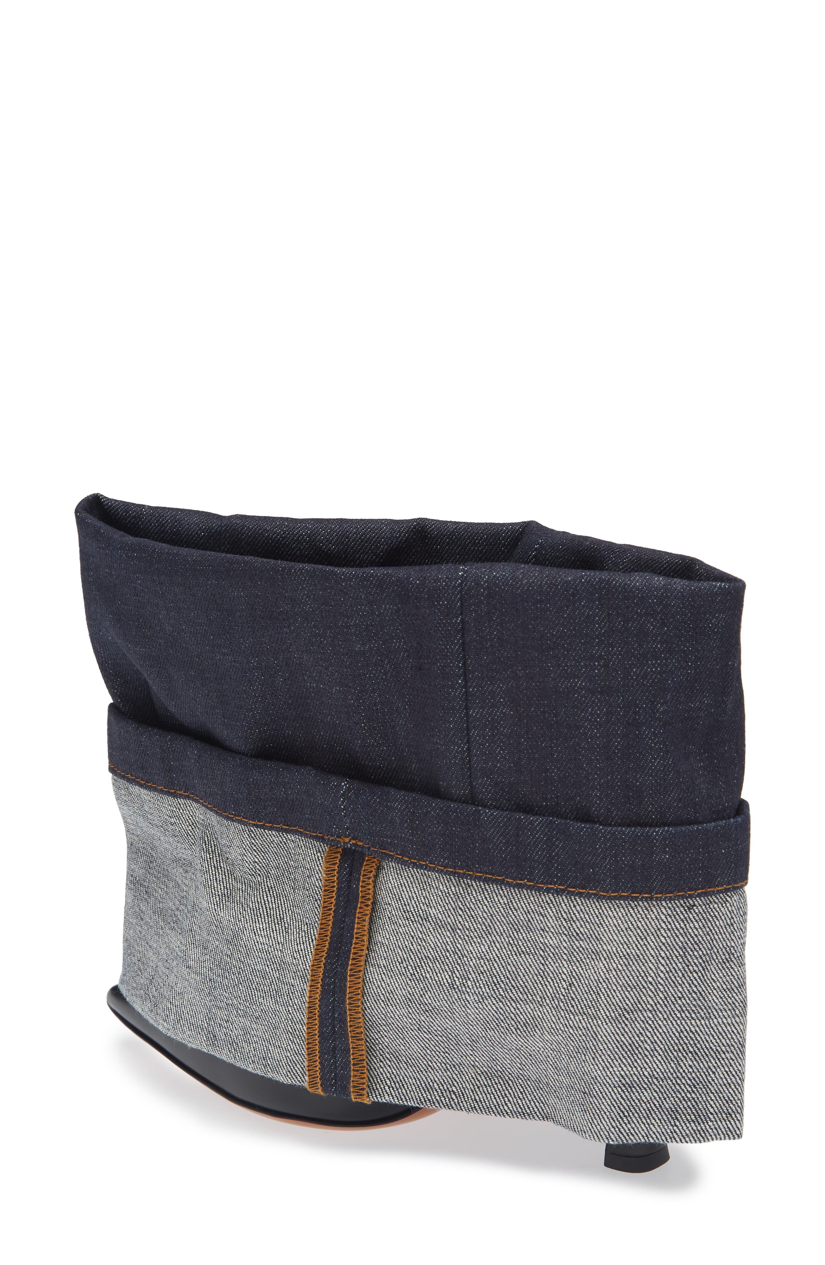 Loewe Denim Cuff Pointed Toe Bootie, Alternate, color, 