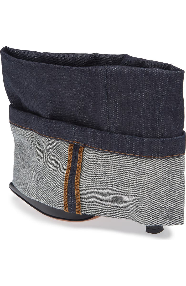 Loewe Denim Cuff Pointed Toe Bootie, Alternate, color,