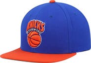 Mitchell & Ness Men's Mitchell & Ness Blue/Orange New York Knicks Hardwood Classics Team Two-Tone 2.0 Snapback Hat