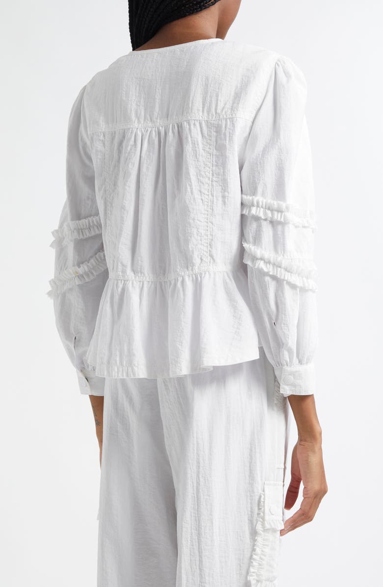 Cinq à Sept Kumiko Ruffle Peplum Jacket, Alternate, color, 