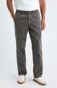 Vuori Benton Relaxed Fit Elastic Waist Cotton Blend Twill Pants