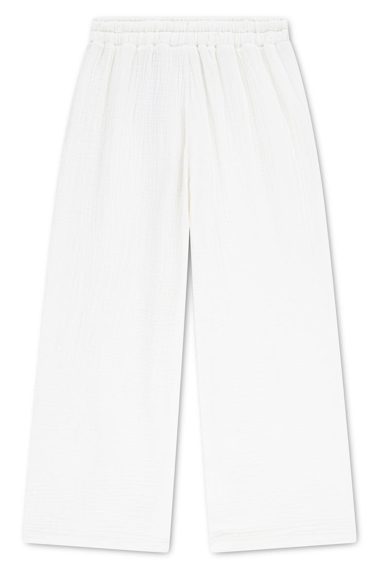 Kids' Breezy Pull-On Wide Leg Pants, Alternate, color, BRIGHT WHITE