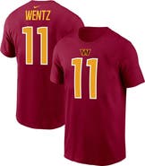 Nike Men's Nike Carson Wentz Burgundy Washington Commanders Player Name & Number T-Shirt