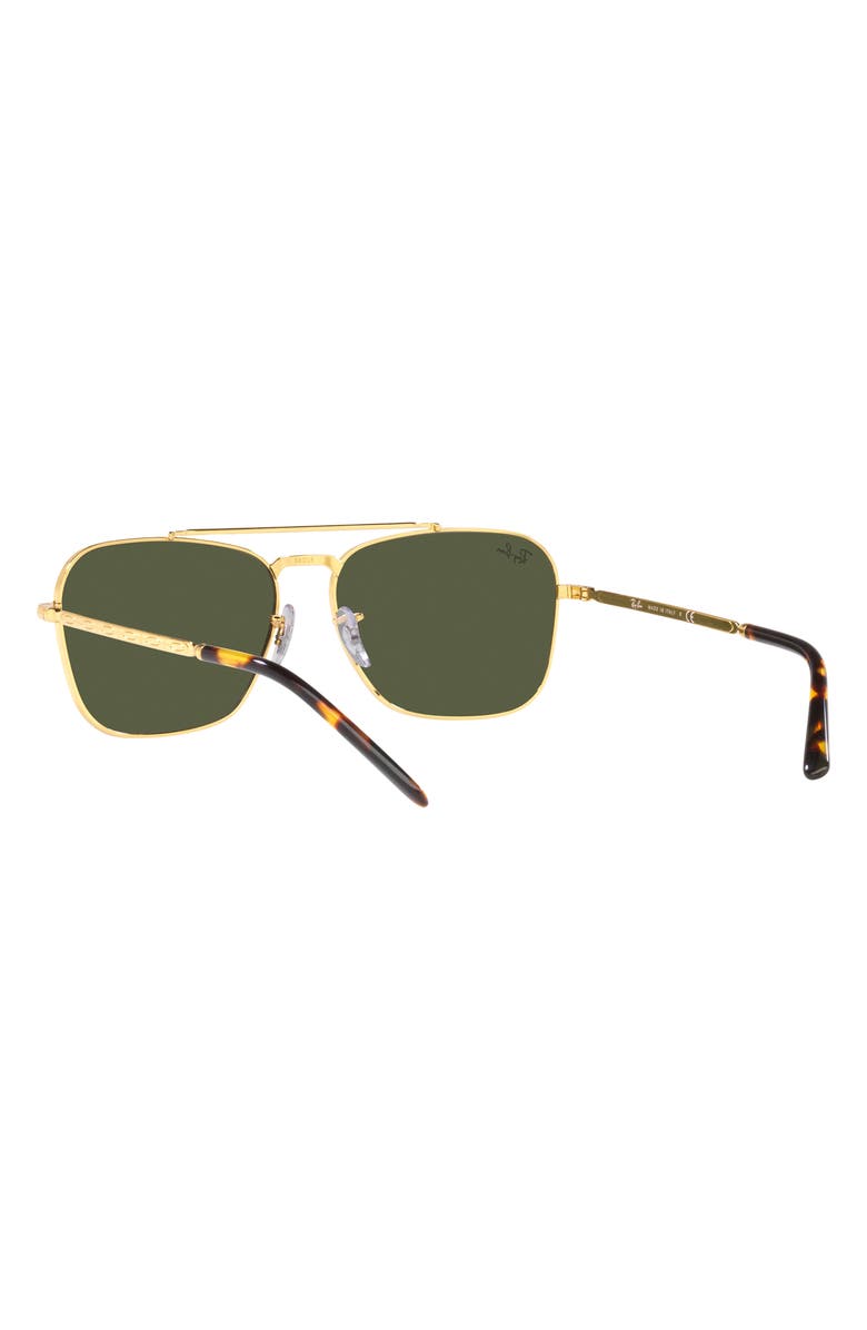 Ray-Ban New Caravan 55mm Square Sunglasses, Alternate, color, Yellow Gold
