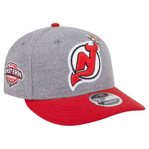 Men
s New Era  Gray/Red New Jersey Devils Wool Pin Low Profile 9FIFTY Snapback Hat