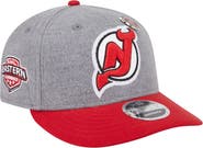 New Era Men's New Era Gray/Red New Jersey Devils Wool Pin Low Profile 9FIFTY Snapback Hat