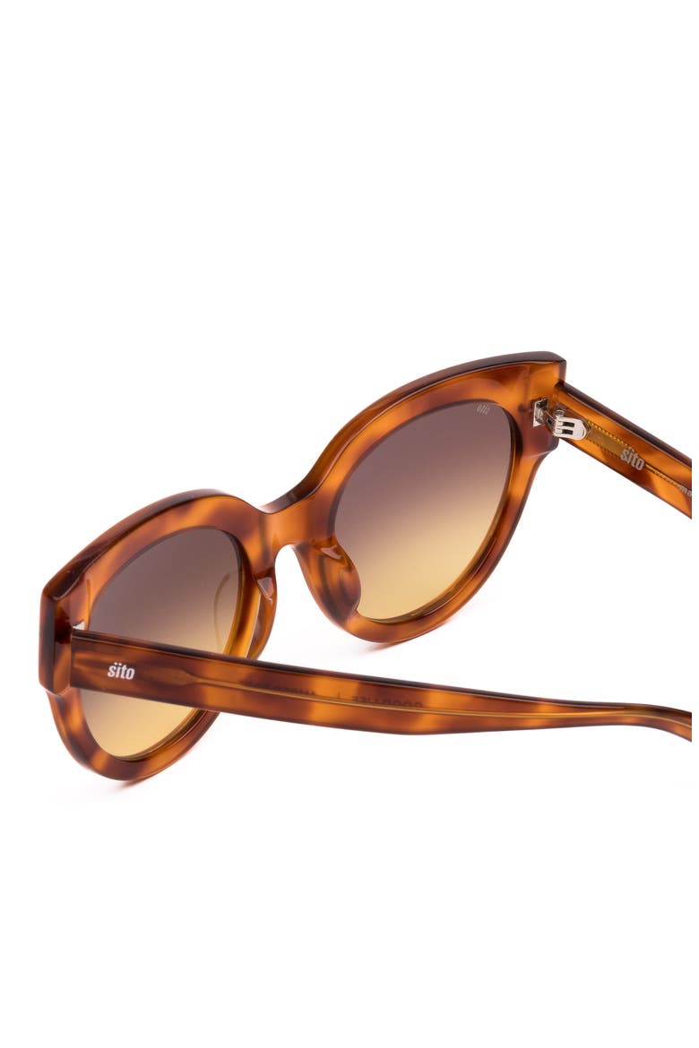Good Life 54mm Gradient Round Sunglasses, Alternate, color, BROWN