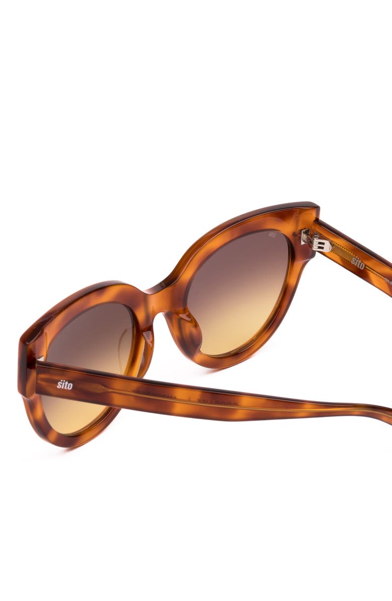 Sito Shades Good Life 54mm Gradient Round Sunglasses, Alternate, color, Brown