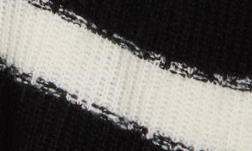 Atm Anthony Thomas Melillo Stripe V-neck Sweater In Black