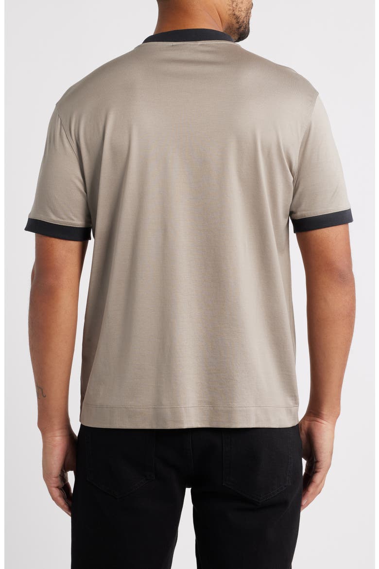 Short Sleeve Ringer T-shirt, Alternate, color, BEIGE