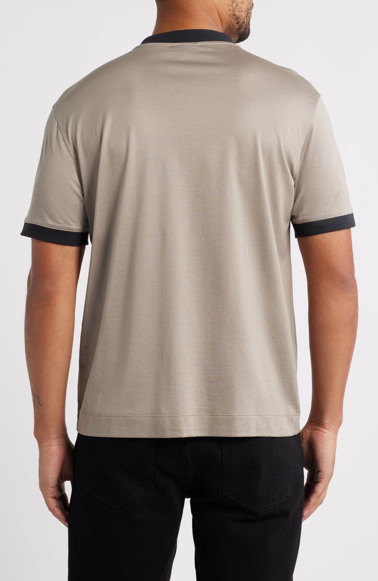 Emporio Armani Short Sleeve Ringer T-shirt, Alternate, color, Beige