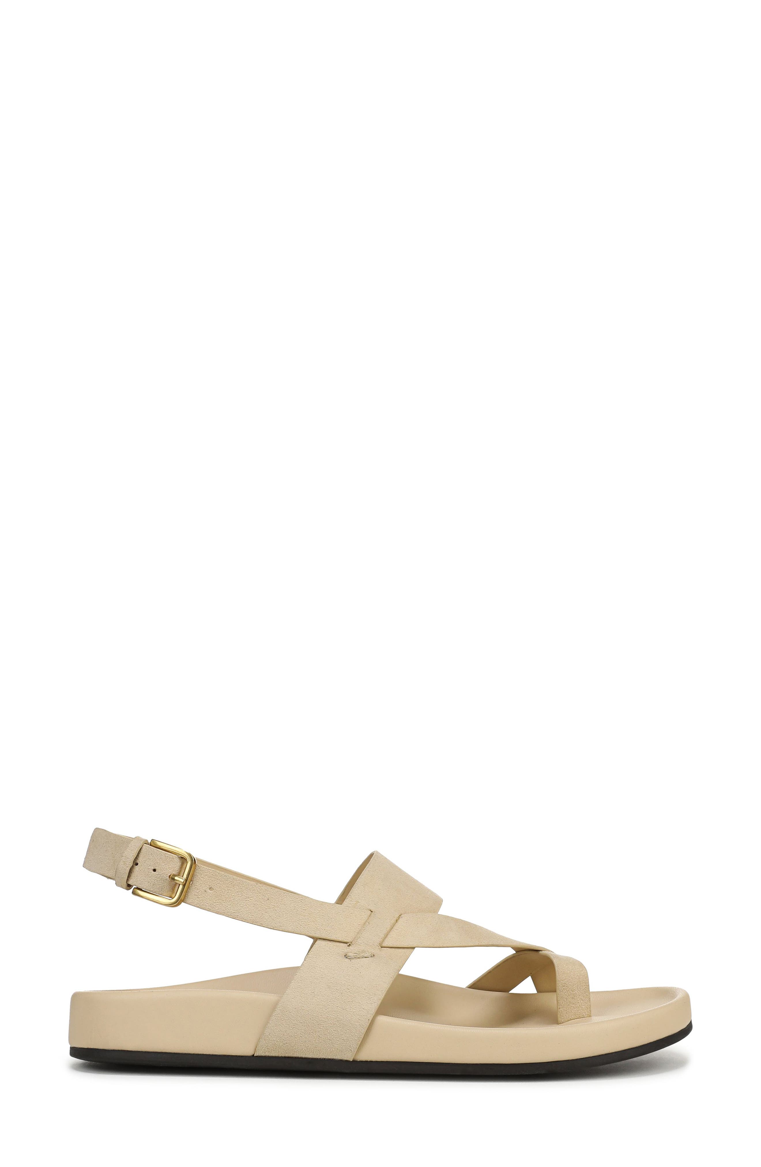 Franco Sarto Beryl Toe Loop Slingback Sandal, Alternate, color, Beige