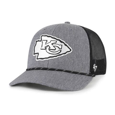 Men
s 
47 Heather Charcoal Kansas City Chiefs Carbon Rope Trucker Adjustable Hat