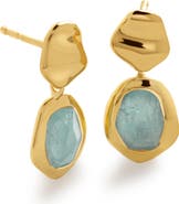 Monica Vinader Odyssey Aquamarine Drop Earrings