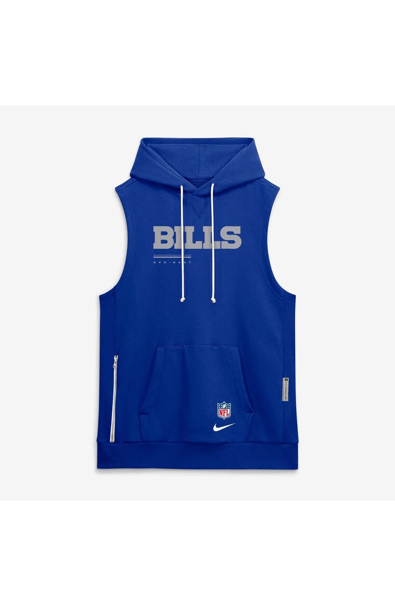 Nike Men's Nike Royal Buffalo Bills Sideline Standard Issue Dri-FIT Sleeveless Hoodie, Main, color, Royal