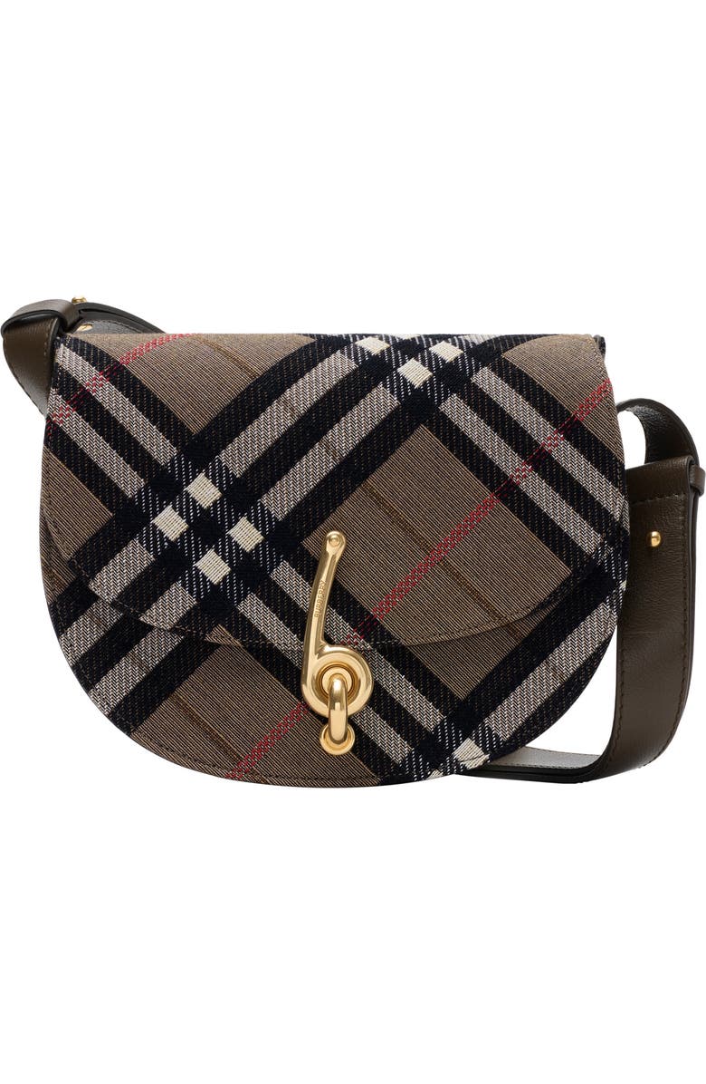 Burberry Small Bridle Bag, Main, color, Brush Brown