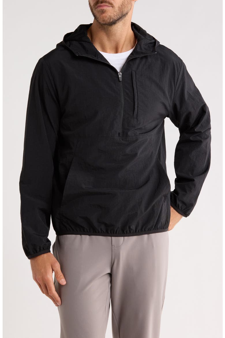 Course Water Resistant Anorak, Main, color, BLACK