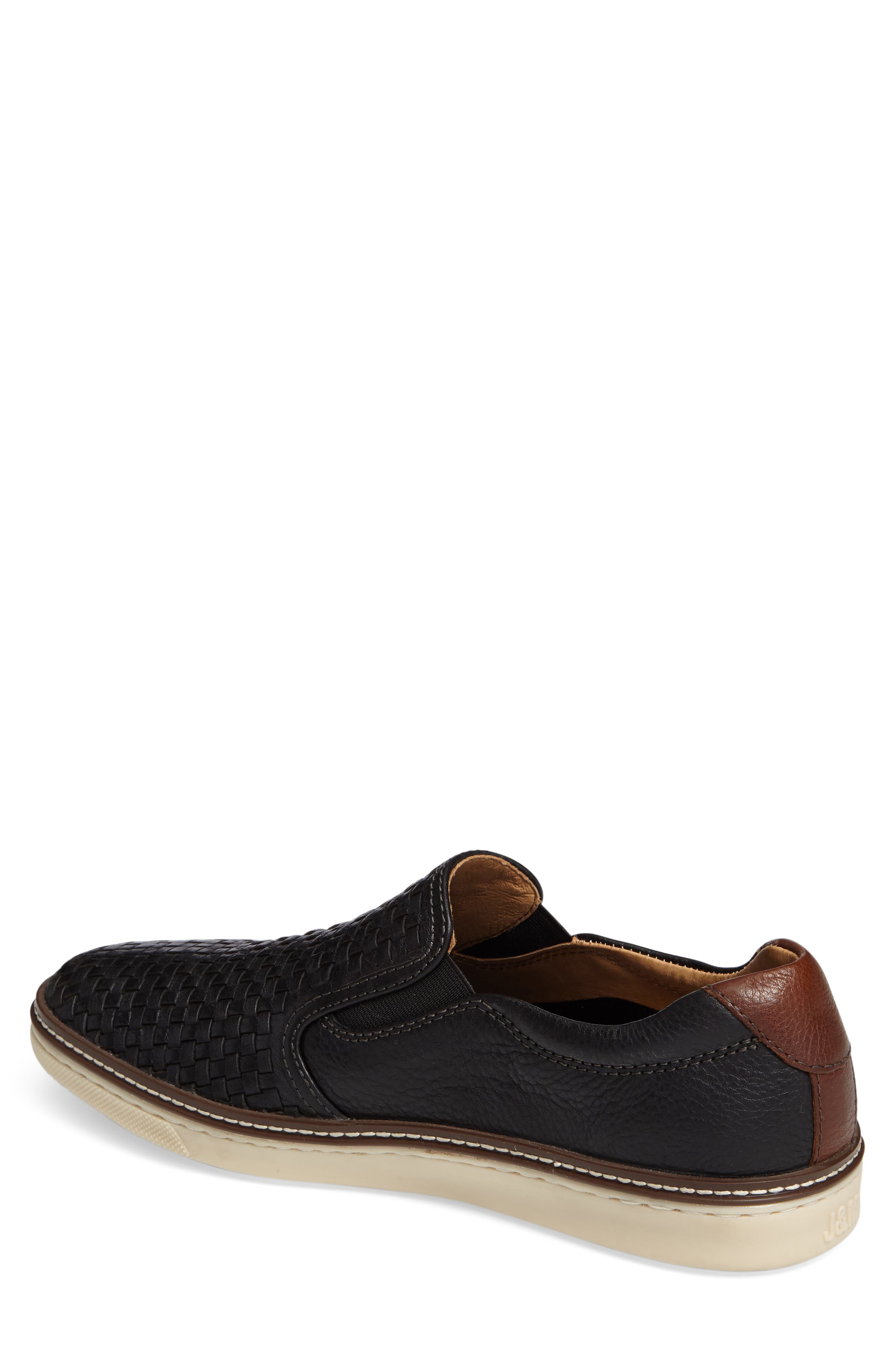 Johnston & Murphy McGuffey Woven Slip-On Sneaker, Alternate, color, 