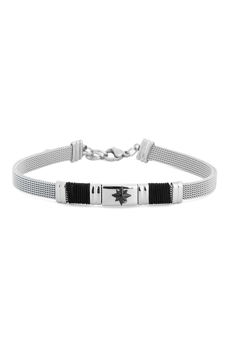 Men's Cesar North Star Bracelet, Main, color, SILVER