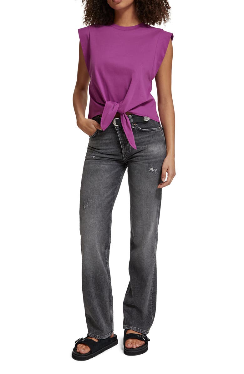 Scotch & Soda Sleeveless Knotted Tank, Alternate, color,