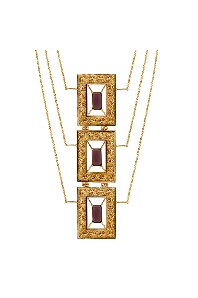 KAMEL NECKLACE, Alternate, color, Gold Plated