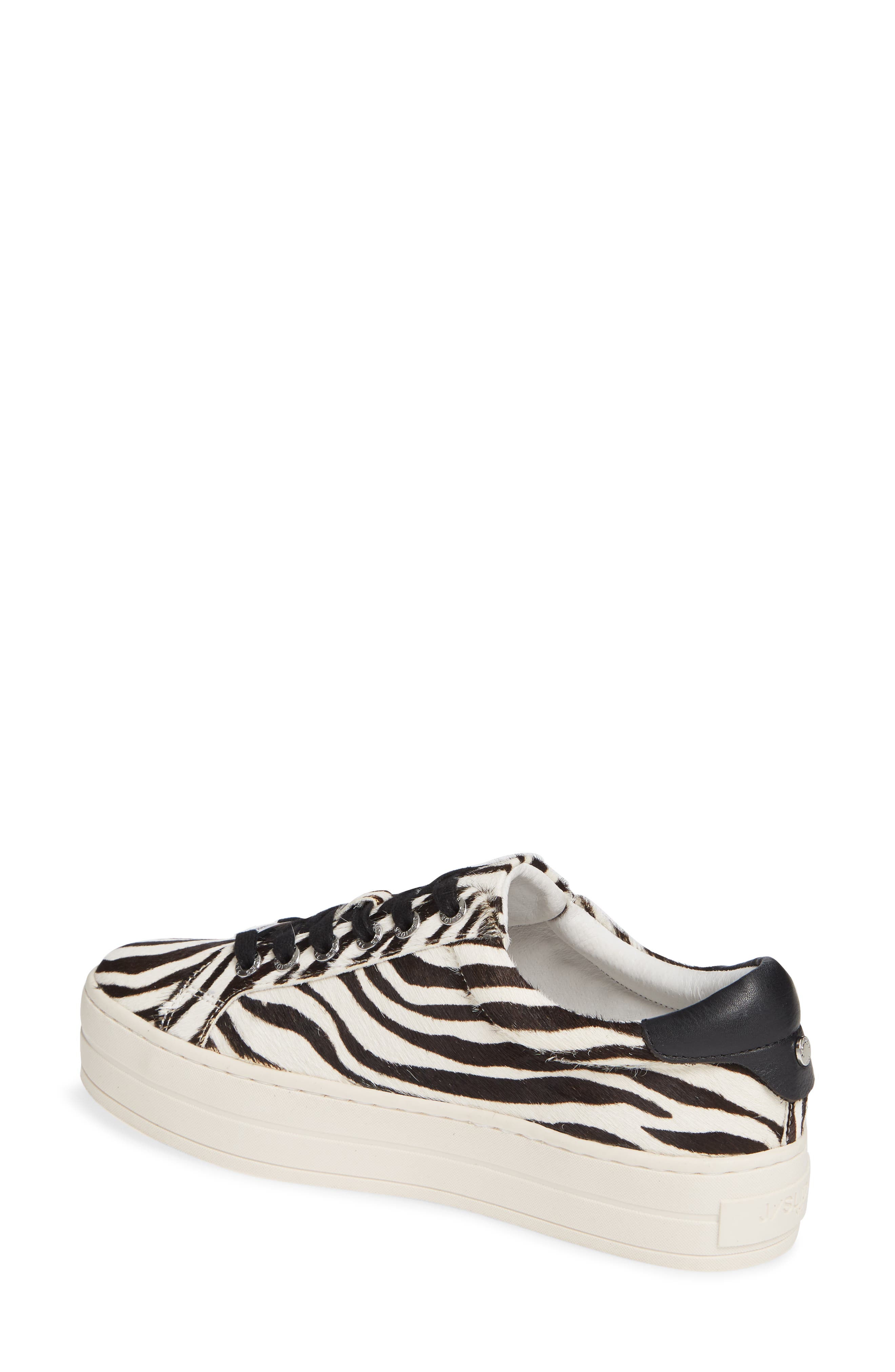 Hippie Genuine Calf Hair Platform Sneaker, Alternate, color, ZEBRA CALF HAIR