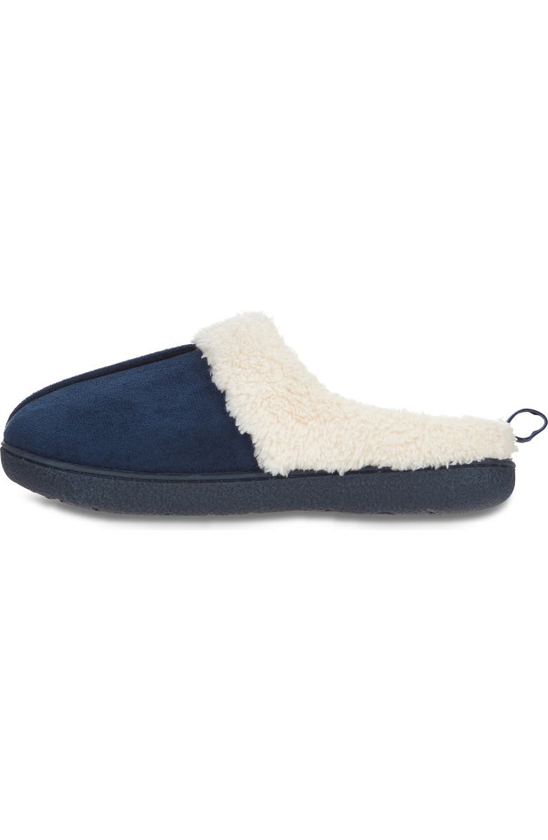 FLOOPI Faux Shearling Lined Slipper, Alternate, color, Navy