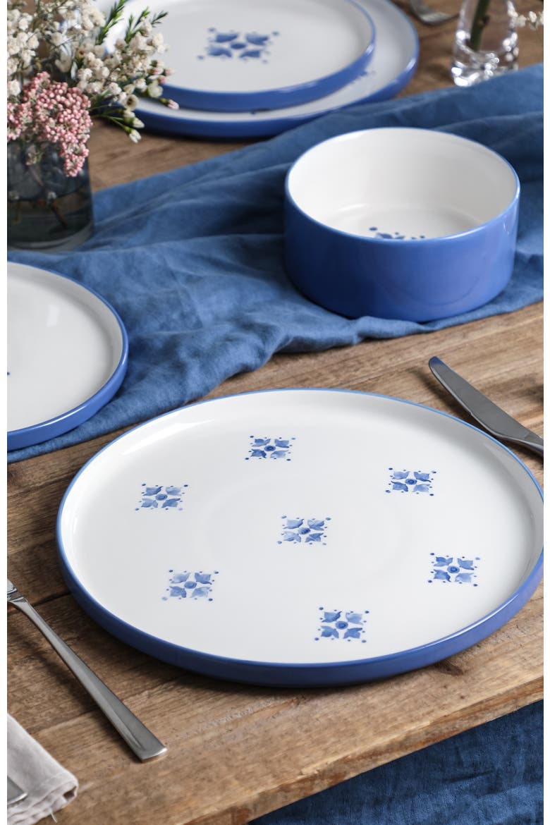 Cobalt Porcelain 24-Piece Dinnerware Set, Alternate, color, Blue