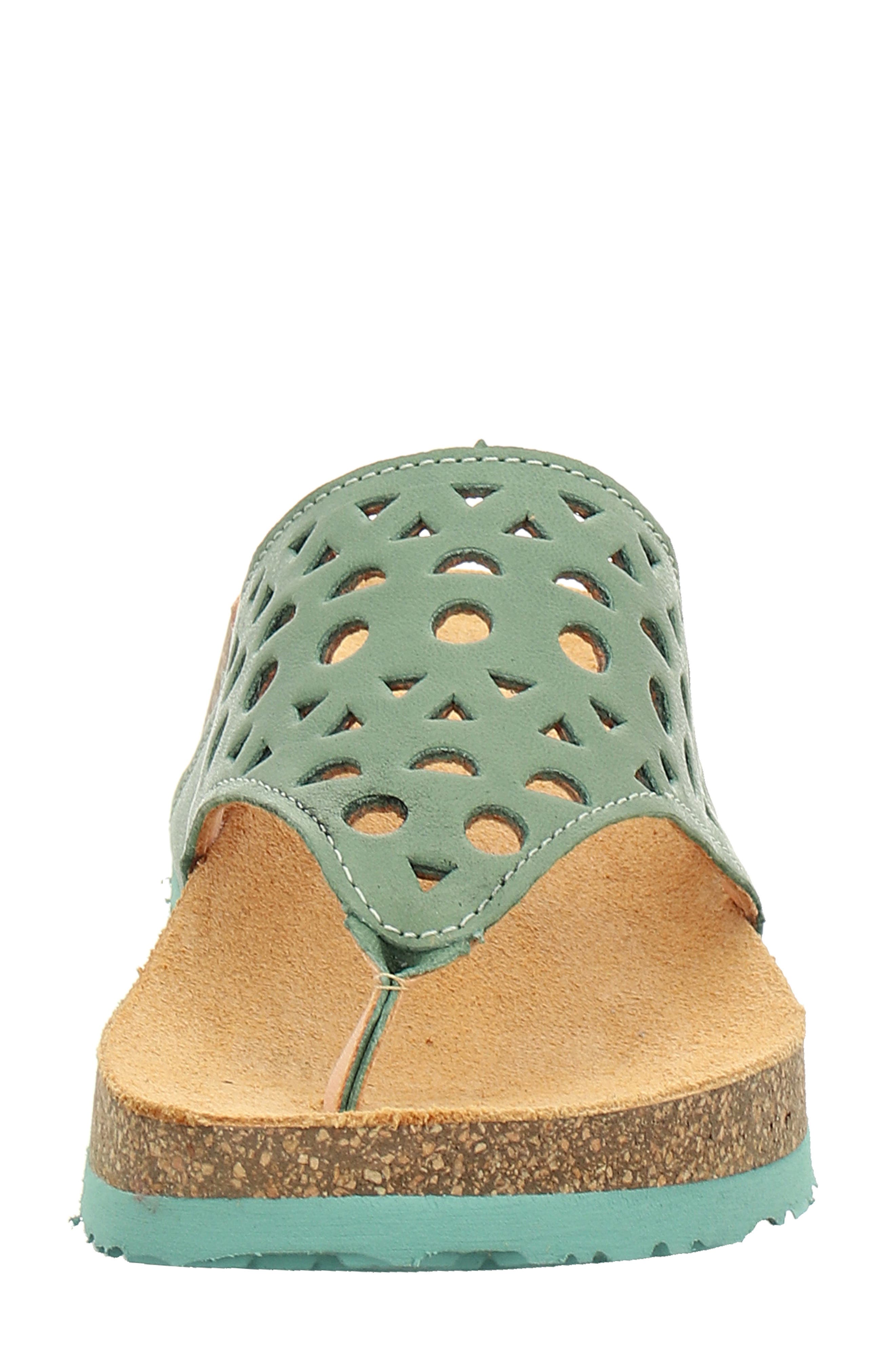 Think! Koak Perforated Sandal, Alternate, color, Verdolina