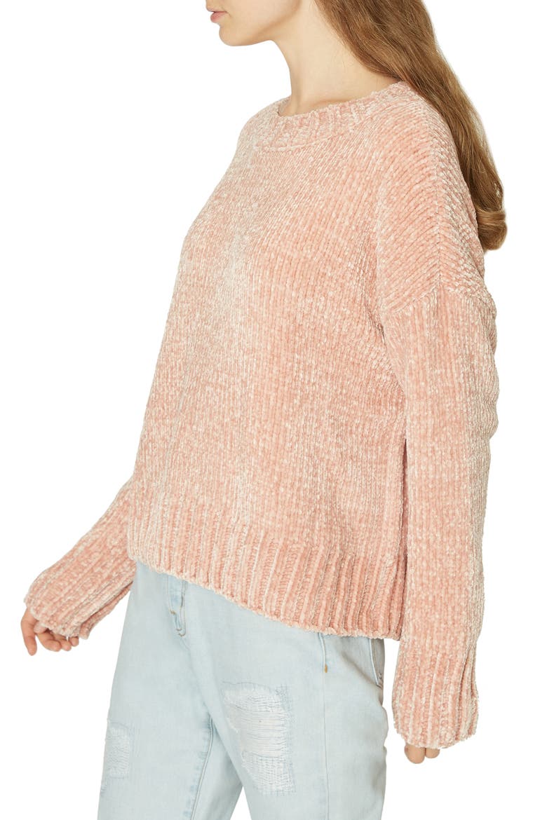 Chenille Pullover, Alternate, color, PINK SCTCH